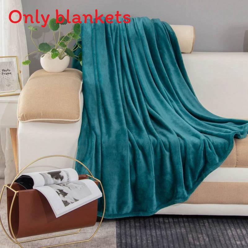 Simple Oversized Solid Color Soft Plush Blanket For Napping Sofa And Use Bedroom