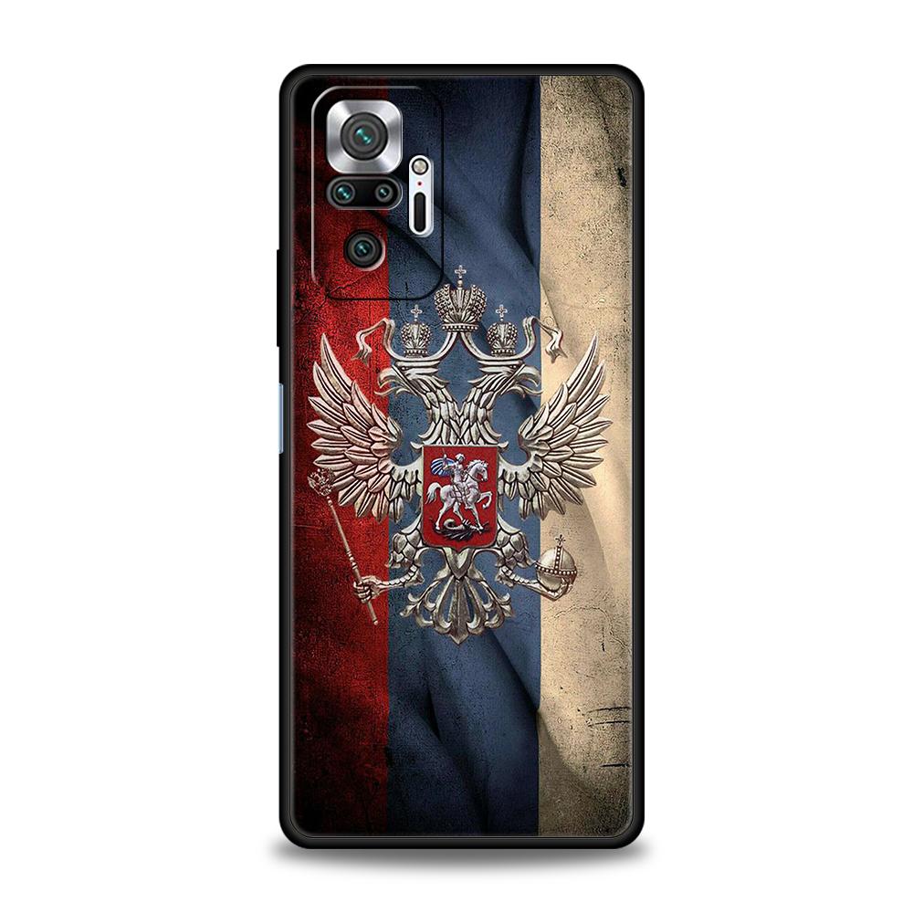 Russia Russian Flags Phone Case Cover for Redmi 13C 10C Note 13 12 10 11 Pro Plus 7 8T K40 K50 Gaming Pro Plus 5G Soft Shell Bag