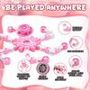 24PCS Pink Transformable Fidget Spinners,Valentines Day Gifts for Kids, Valentines Fidget Party Favors,Sensory Bulk Robot Fidget Stress Relief Toys Fo
