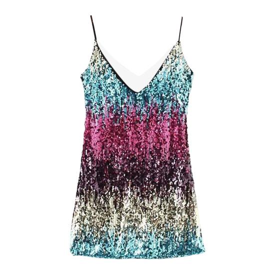 Oblíbené šaty Bodycon Deep V-Neck Hip Wrap Tight