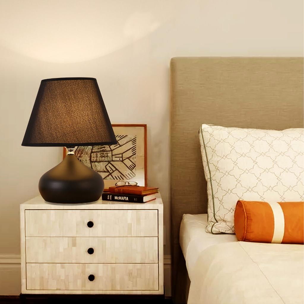 1Pcs Coffee Color Cotton Linen Lampshade Bedroom Light Cover Chic Lamp Accessories Lampshade Light Shell Cover