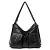 Solid color women's bag new women's bag retro soft leather shoulder crossbody large capacity backpack women's bag
