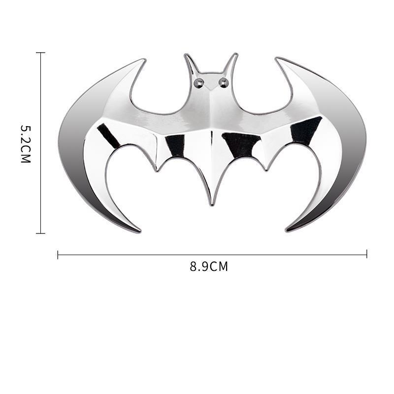 3D Metal Carbon Fiber Universal Bat Emblem Car Body Sticker Rear Trunk Badge Auto Stying Motorcycle Decoration Accessories