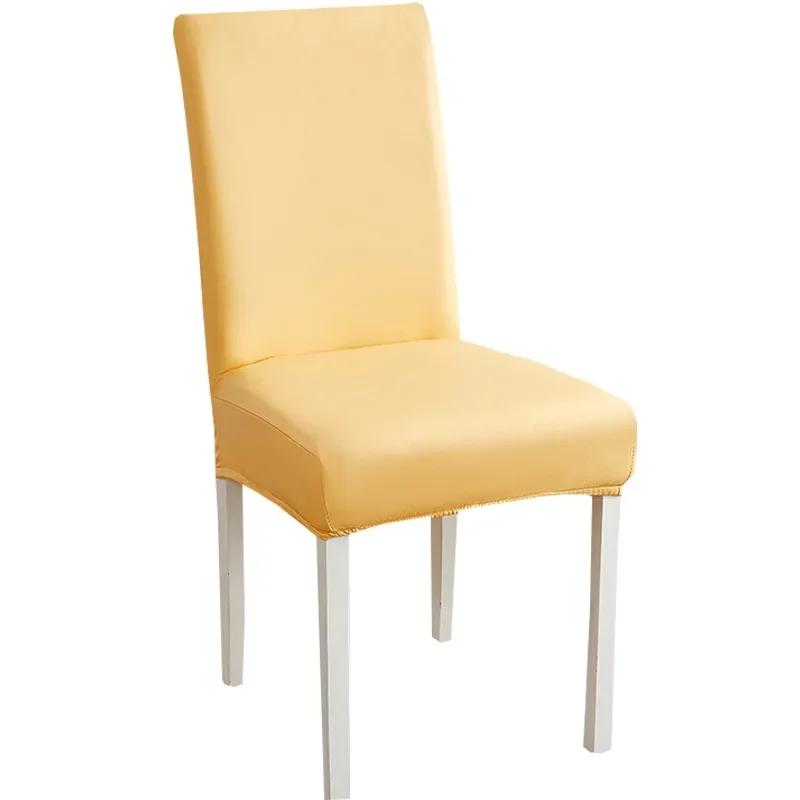 Chair Covers Waterproof for Dining Chair PU Slipcover Prevent Oil Stain, Stretch dustproof Protector Kitchen Chair cover