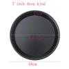 6 To 12inch Premium Non-Stick Pizza Pan Bakeware Carbon Steel Pizza Plate Round Deep Dish Pizza Pan Tray Mold Mould Baking Tools