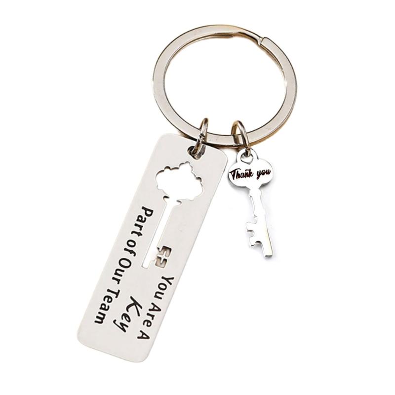 Stylové přívěsky na klíče s motivem zaměstnance, přívěsek na klíče z nerezové oceli, kroužky na klíče od auta, šperky, dárek pro ženy a dívky.