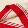 AMI New Autumn and Winter Knitted Striped V-neck Pullover Vest with Heart-shaped Text Logo Knitted Sheep Sweater Base Vest