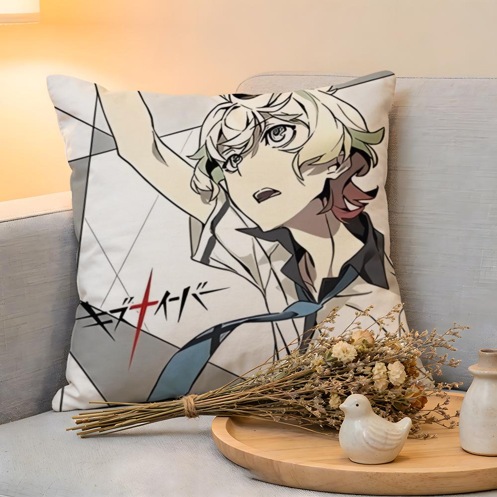 Cushion Cover  Linen  SkinFriendly Soft Decorative Case for Sofa Home Decor Anime KKiznaiver Pillow Cover