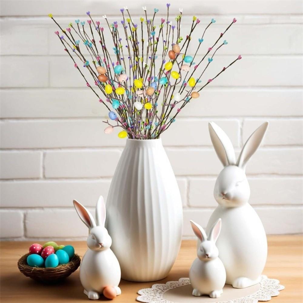Speckled Egg Foam Eggs Berry Branch Colorful Easter Eggs Bouquets Spring Floral Stems  Birthday
