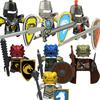 Medieval Military Figures Octopus Sea Demon Knights Building Blocks Weapons Accessories Sword Temple Spear Shield MOC MINiBricks