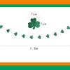1.5M10 Pieces Irish Festival Party Decoration Clover Lucky Grass Sewn Latte Flag Banner Customization