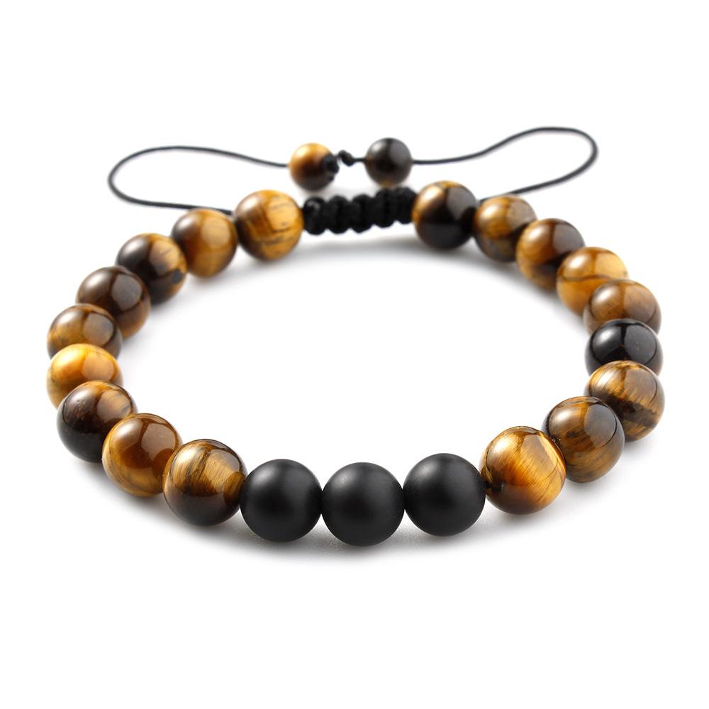 JYL TS Bracelet  Women s Bohemian Heart Beaded Design Enhances Love tiger eye фламинго розовый