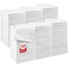 Orighty Wash Cloths Bulk Towels Set 200 Pack, Highly Absorbent and Soft Feel Microfiber Face Cloths, Multi-Purpose White Washcloths & Hand Towels for