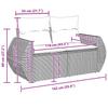 Garden Sofa Set 12 pcs Beige Poly Rattan
