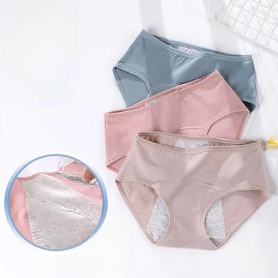 Set Women's Menstrual Briefs Large Flow Postpartum Water Absorption Leakproof Briefs Women's Pure Cotton Menstrual Briefs