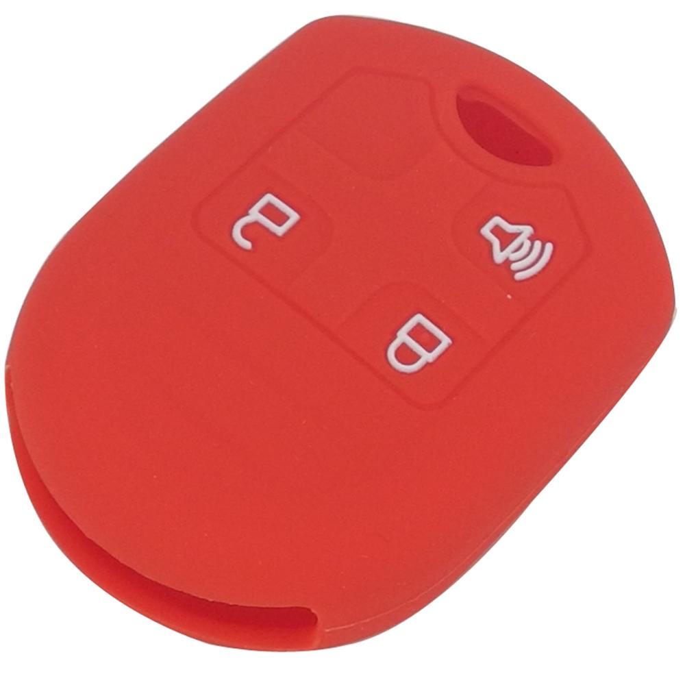 

jingyuqin 3 кнопки силиконовый чехол для автомобильного ключа для Ford Flex F150 F250 F350 F450 Explorer Edge Mustang Expedition Taurus Fusion красный