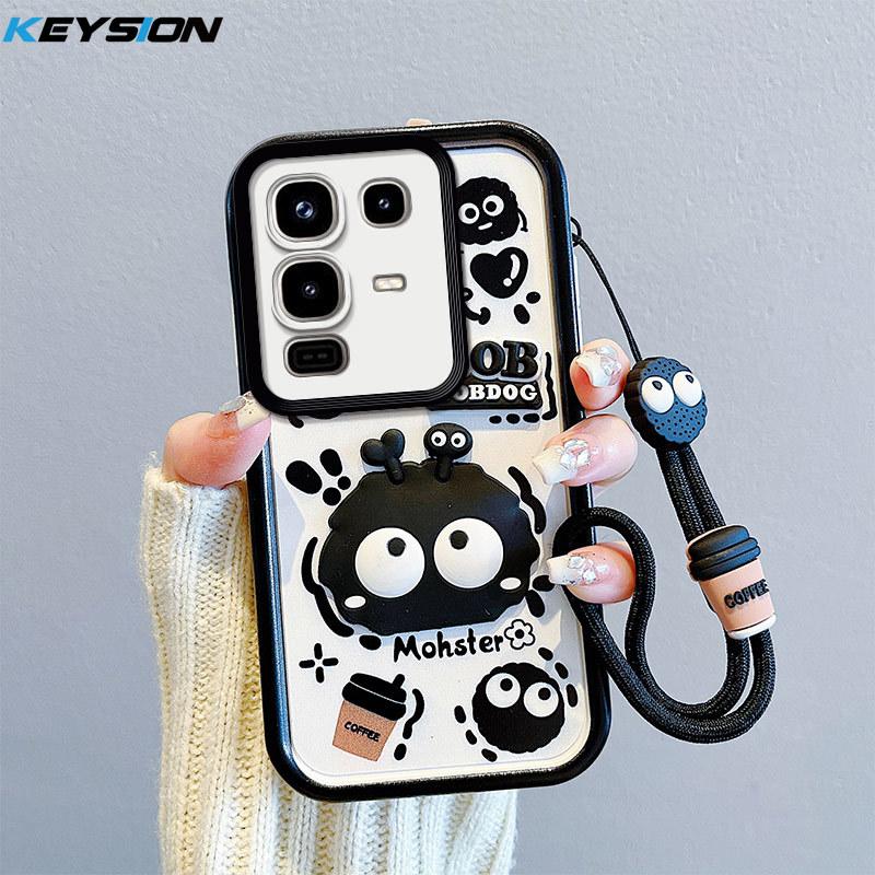 

KEYSION Противоударный чехол для Infinix Note 50 Pro 4G со шнурком Силиконовый Милый 3D Мультяшный Чехол для телефона-куклы для Infinix Note 50 4G for Infinix Note 50 Pro 4G