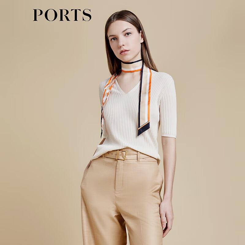 Ports Women's Spring/Summer Ribbed Knit Top