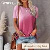 JPNTKY Women's Fashion Casual O-Neck Short Sleeve Blouses & Shirts