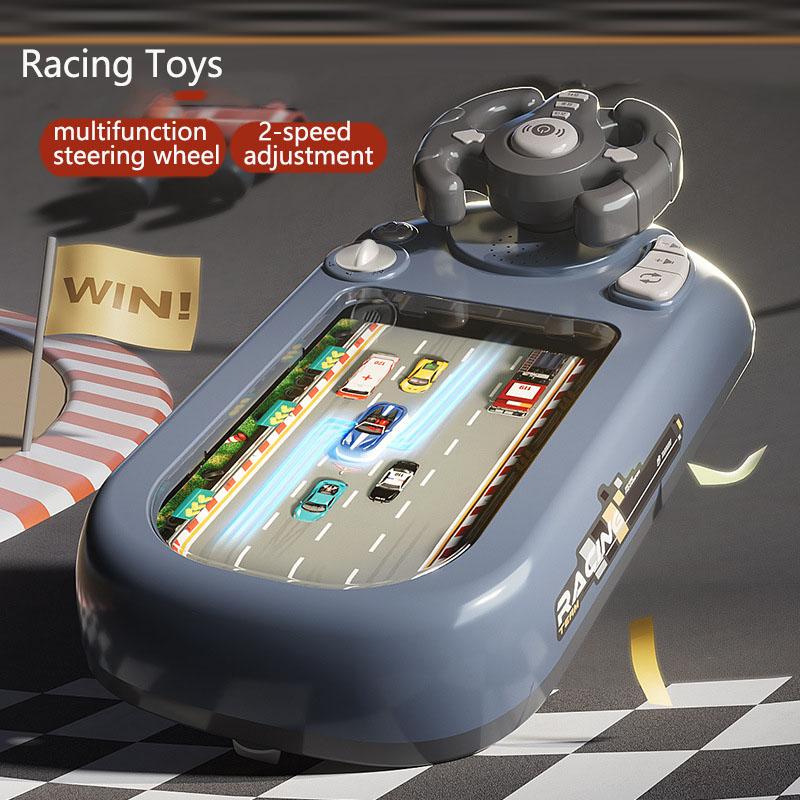 New Children's Racing Game Machine Breakout Adventure Puzzle Steering Wheel Toy Cars Increased Transportation Knowledge