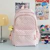Schoolbag Small Fresh Sweet Cute Japanese College Wind Polka Dot Backpack Junior High School Students Casual Light Large Capacity Backpack
