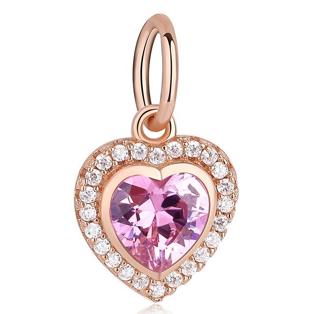 

Оригинальные подвески из стерлингового серебра 925 пробы, розовое золото, семейный подвеска в форме клевера в форме сердца, пчелы, подходит для браслета, кулон, сделай сам, изготовление ювелирных изделий розового золота