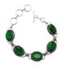 Green Garnet Gemstone Silver Plated Handmade Bracelet Jewelry BR 24