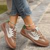 Spring  Light Casual Shoes Platform Retro Sneakers High-quality Women Shoes Color Block Casual Sneakers Zapatos Mujer
