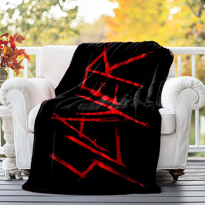 Slayer Blood Dripping Flannel Blanket Soft All-Season Throw, Design for Camping, Car Travel, Hiking Sofa, Bed, Office Perfect Gift for Parties