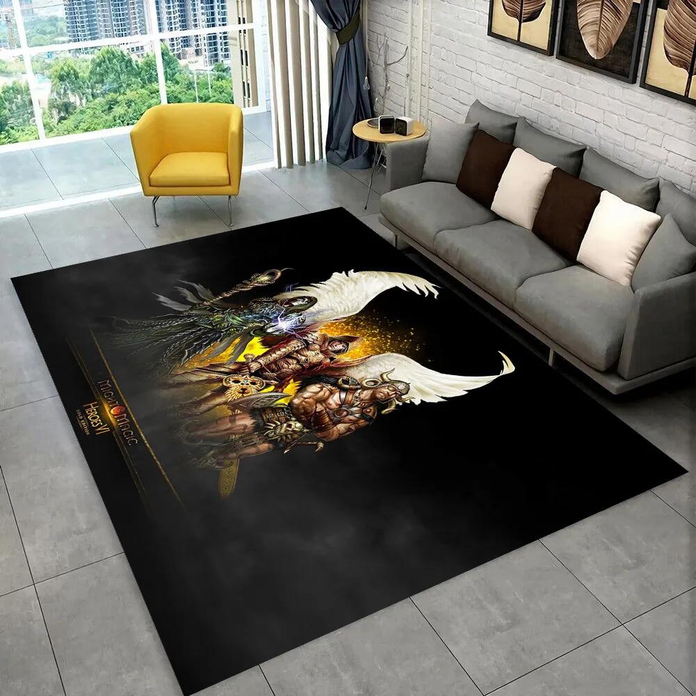 Heroes of Might and Magic Retro Game Area Rug,Carpet for Home Living Room Bedroom Sofa Doormat Decor,kid play Non-slip Floor Mat
