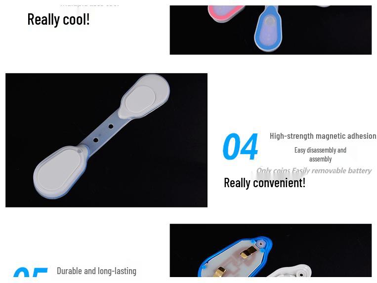 Silicone Multi-Functional Clip Light for Outdoor Sports and Night Running