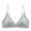 Women Seamless Comfort Bra For Small Bust Natural Gathering Ribbed Lingerie