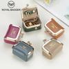 Small Size, Royal Bagger Retro Genuine Leather Mini Kiss Lock Coin Purse – Women's Jewelry Box for Earrings, Rings & More 3894