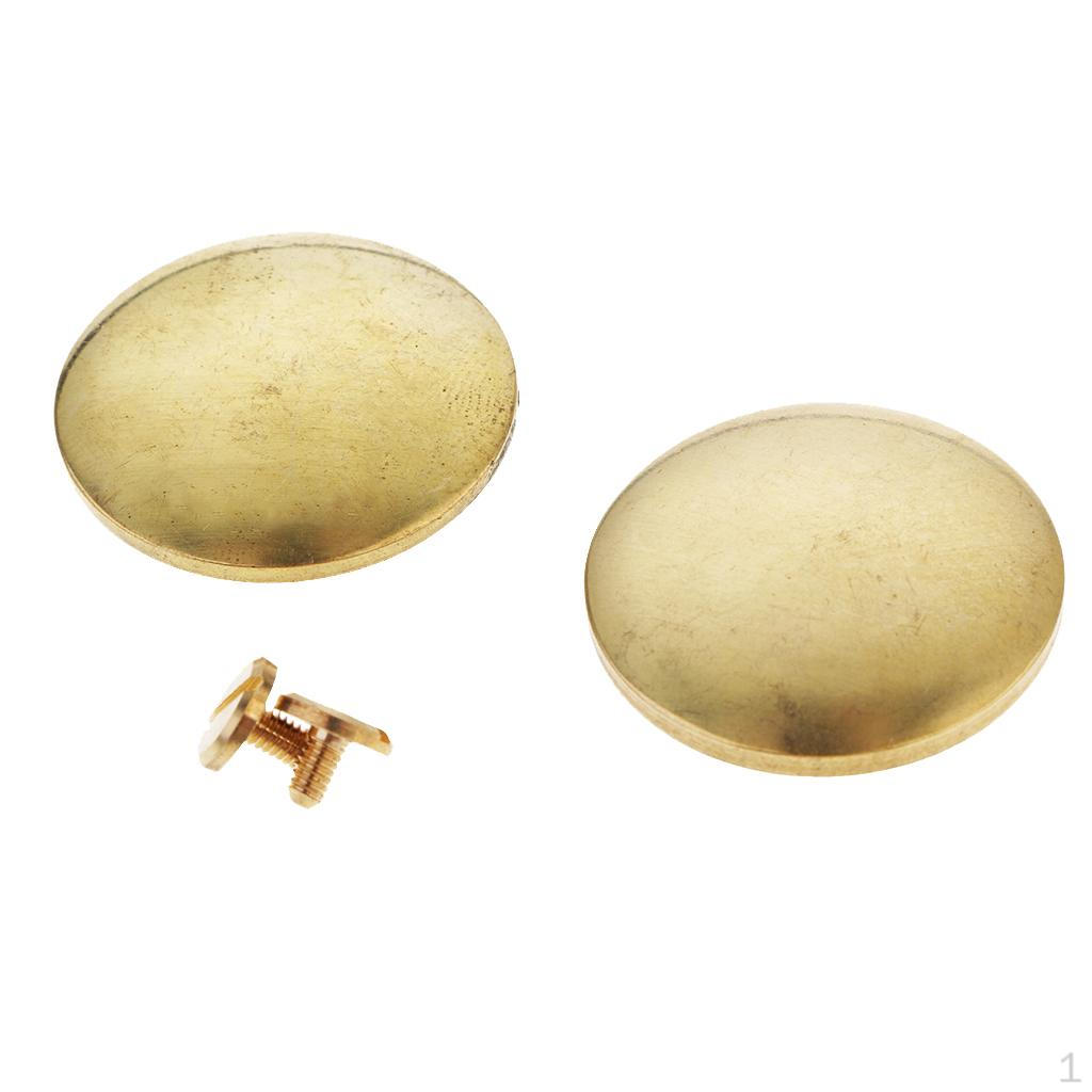2 Pieces Brass Button For Clothes, Shoes, Backpack Hand Craft Accessoties