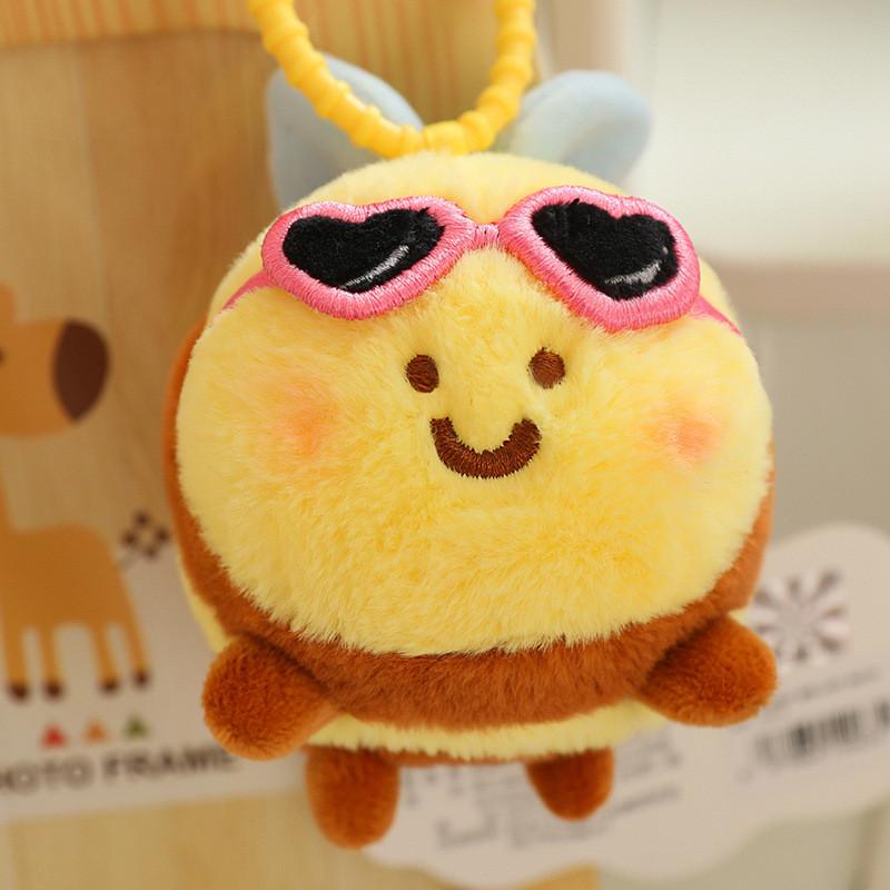 Snot Cartoon Cute Bear Bee Plush Toy Pendant Girl Bags Key Gifts Decoration