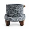Retro European Style Cement Stone Mill Planter for Succulents and Home Decor