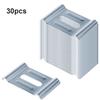 30/60Pcs Metal Cable Raceways Hold Down Clamp Support Washer Fit 4mm-6mm Wire Diameter Basket Wire Mesh Cable Tray