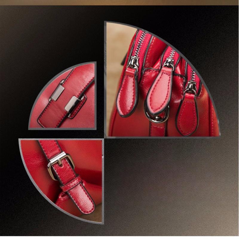 Real Cow Leather Ladies HandBags Women Genuine Leather Bags Totes Messenger Bags Hign Quality Designer Luxury Brand Bag