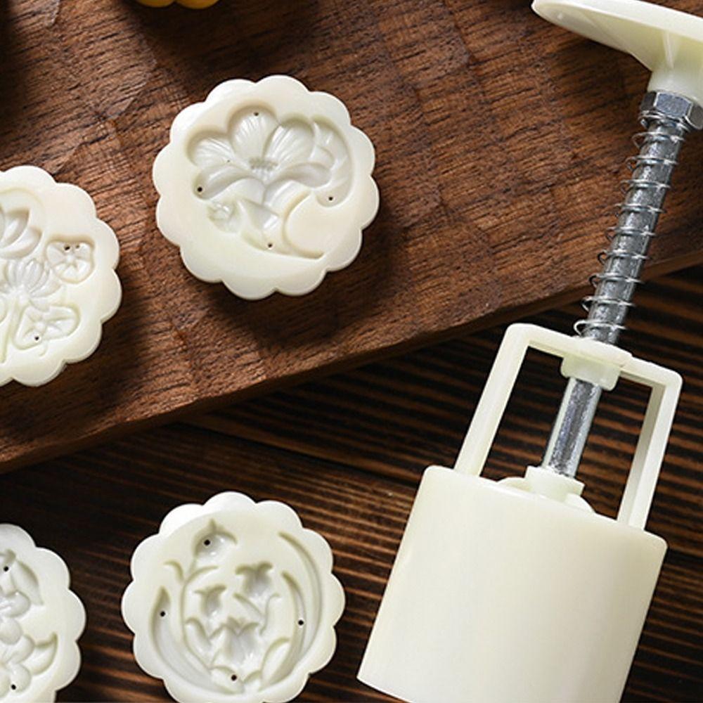 Plastic Mooncake Mold 50g Pastries Dessert Mold Hand Pressed Mould  Chocolate Dessert
