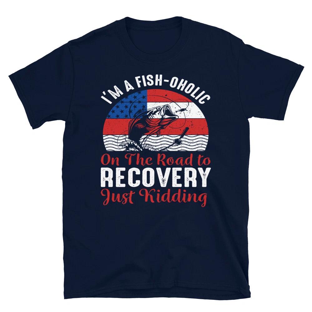 Fish-oholic Fishing Addict Fishing Fish Nature Outdoors T-Shirt XL