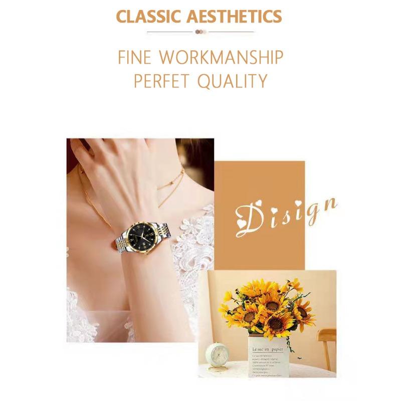 POEDAGAR Original Woman Watch Waterproof Stainless Steel Luminous Date Fashion Ladies Wristwatch Business Quartz Watches