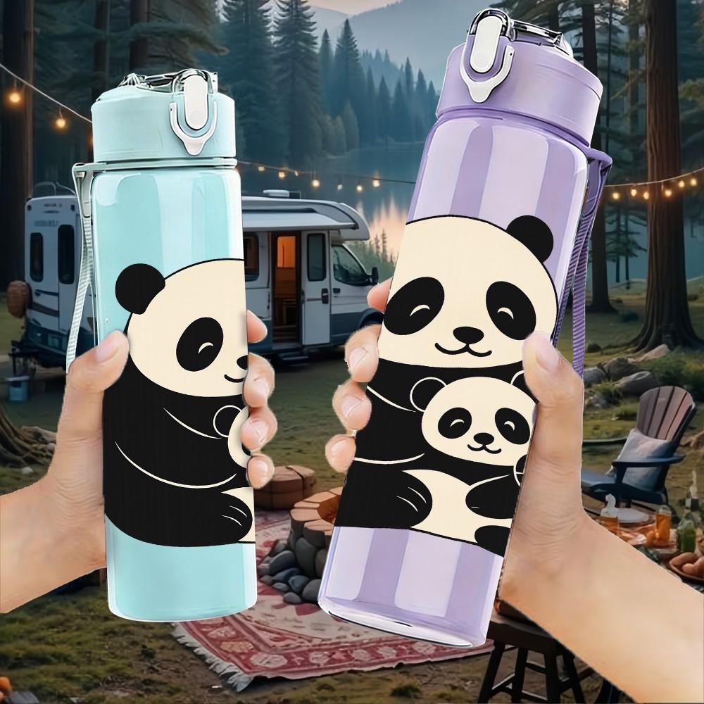 1PC Highland Cow Sunflower Bucket 750ml Color Plastic Sports Water Bottle Leakproof Flip Straw Lid Suitable for Sports Office Home Use