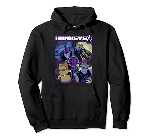 Marvel Hawkeye Avengers Assemble Four Square Tech Hoodie