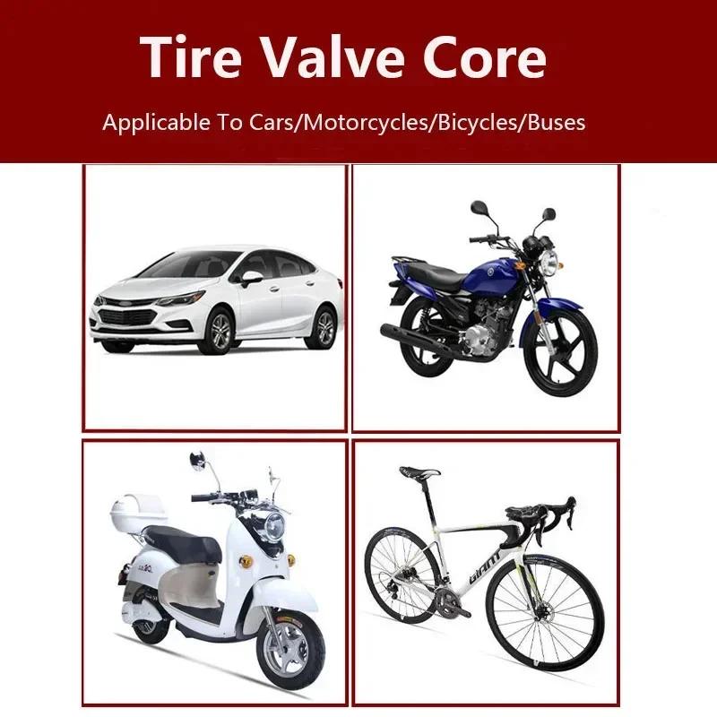 1/100PC Car Tire Valve Core Tool Set Plastic Handle Removal Tools Wrench Screwdriver Wrench Core Tire Repair Hand Tool for Car