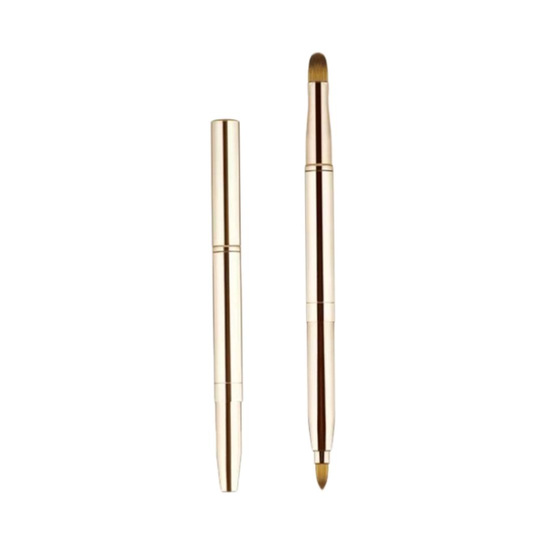 

UPLUS Double-Ended Lip Brush, Retractable Lip Liner, Professional Makeup Tool for Lipstick and Concealing, 1 pack золотий