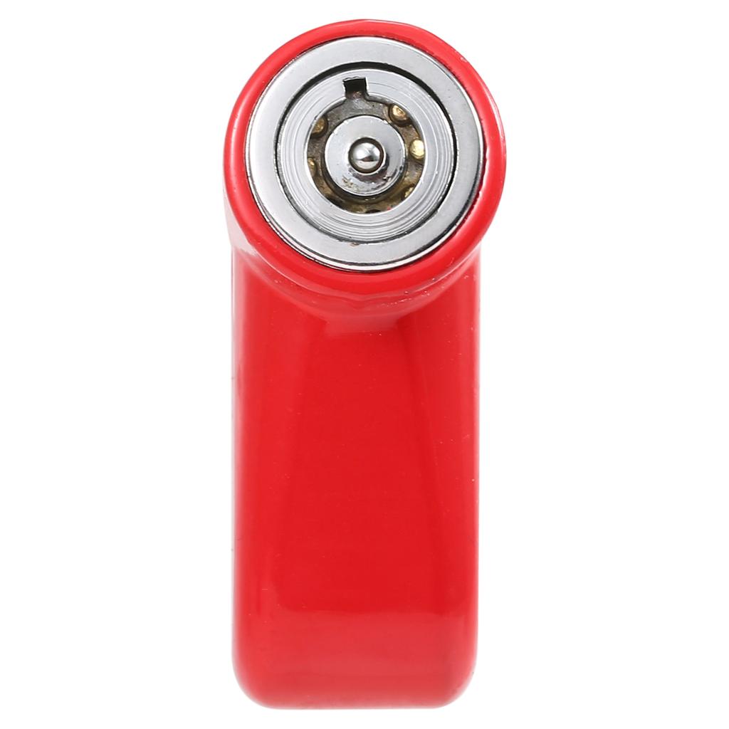 Disc Lock Red Strong Steel Waterproof Lightweight Compact for Motorcycle Electromobile