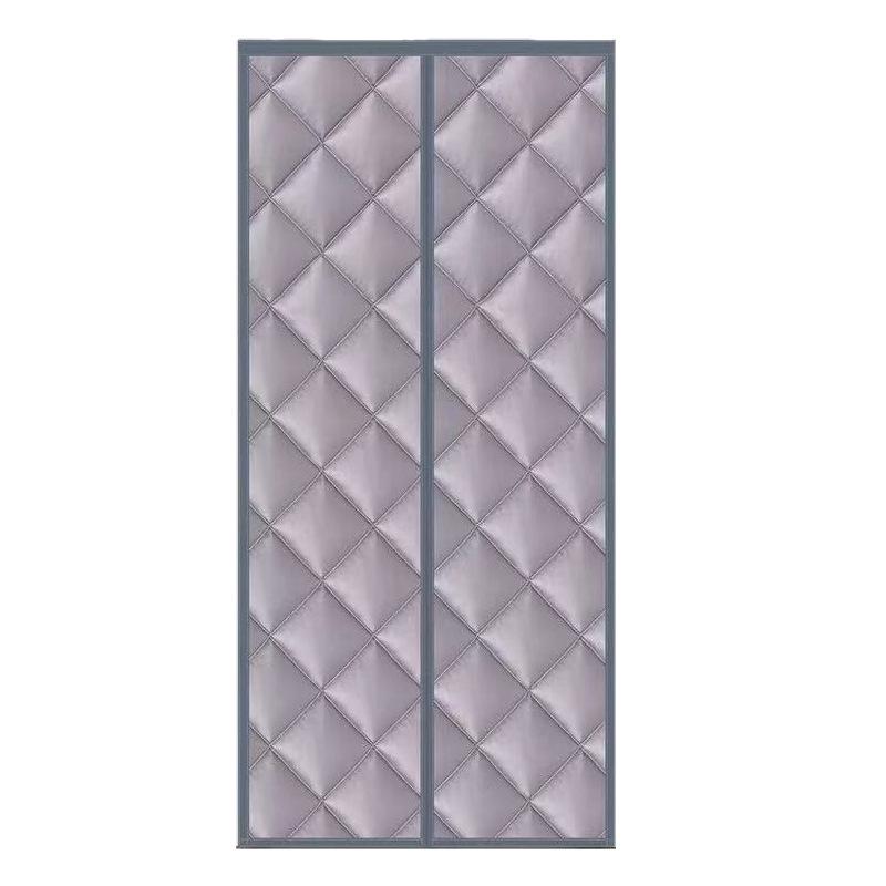 Winter Cotton Waterproof Door Curtain - Punch-Free, Windproof, Warm, Thickened, Magnetic Partition for Air Conditioning