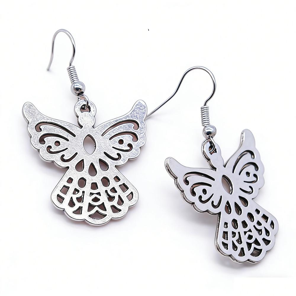 Angel Charm Dangle Earrings Retro Jewelry Design Wing Pendants Women Jewelry