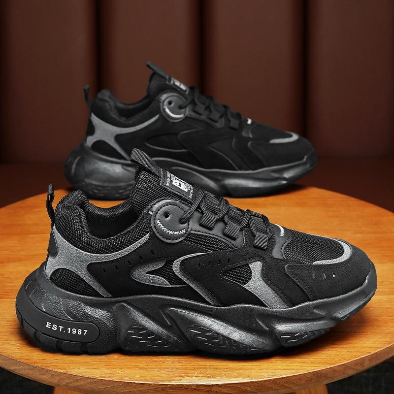 Autumn men's shoes new breathable mesh shoes men's sports shoes trendy versatile platform casual running dad shoes