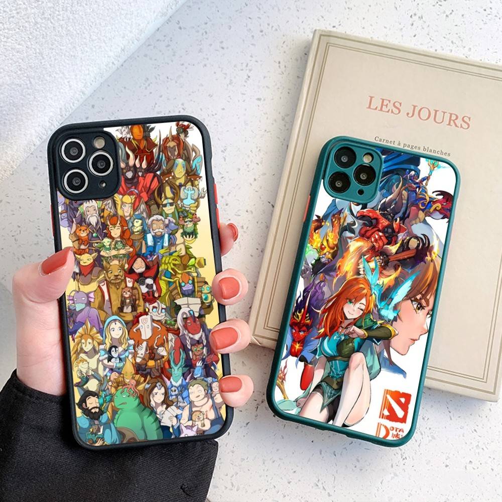 Game D-Dota 2 For IPhone 15 16 Pro Max 11 12 13 14 XS XR X Plus 16E Matte Translucent Phone Cover